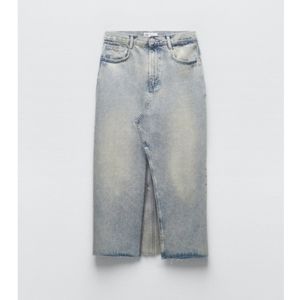 Zara Denim Midi Skirt